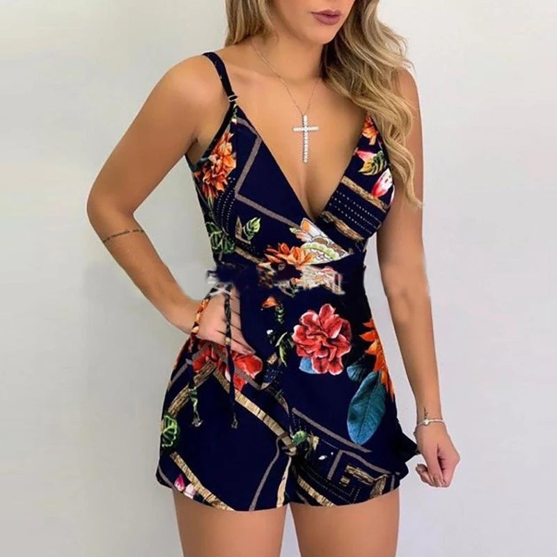 ๐ธ Sexy V-Neck Floral Romper