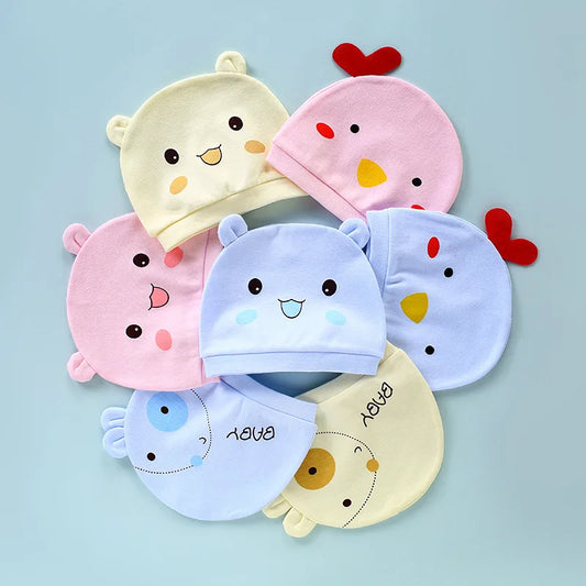 ๐ผ Cute Printed Baby Beanie โ 40 Colors