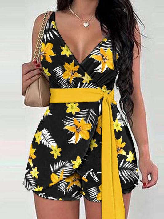 Floral Elegance: Chic Two-Piece Summer Set