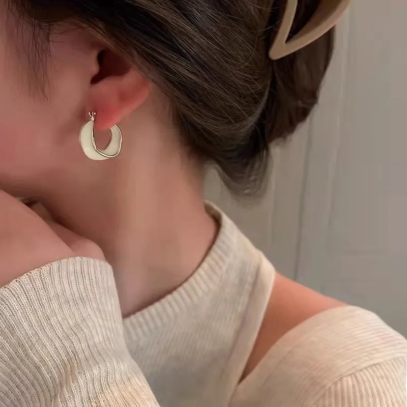 π«π· French Light Luxury Hoop Earrings