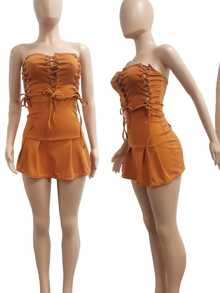 π₯ NIGHT QUEEN DRESS - Off-Shoulder Lace-Up Seduction π