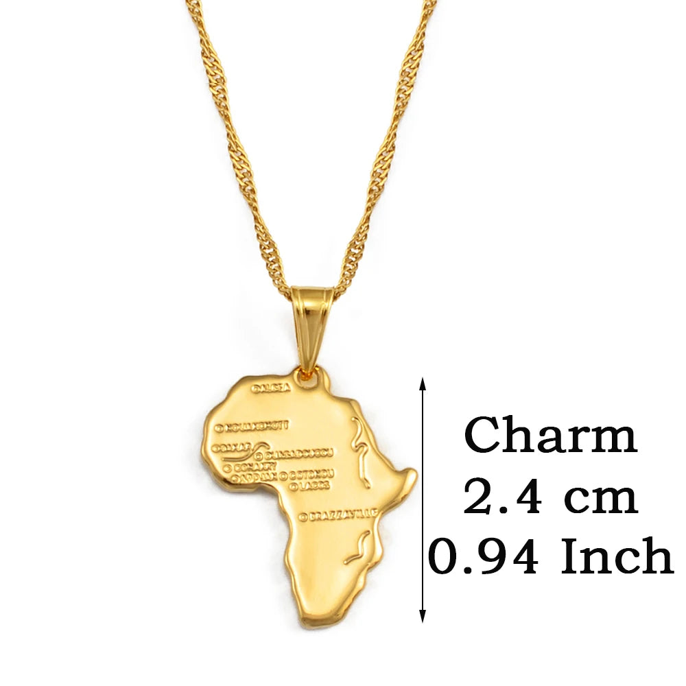 ๐ Anniyo Africa Map Pendant