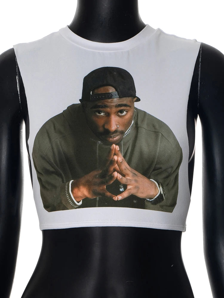 šØ Portrait Power ā The Y2K Graphic Crop Top
