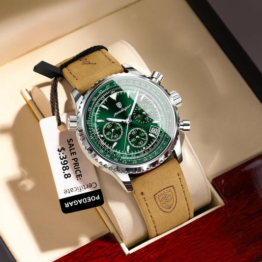 ⏱️ POEDAGAR Luxury Men’s Quartz Watch