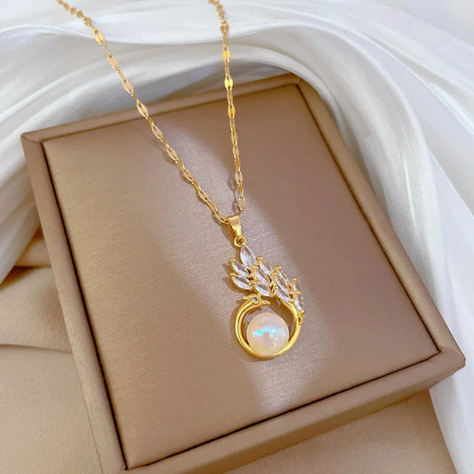 π§ββοΈ OIMG Mermaid Pearl Pendant Necklace