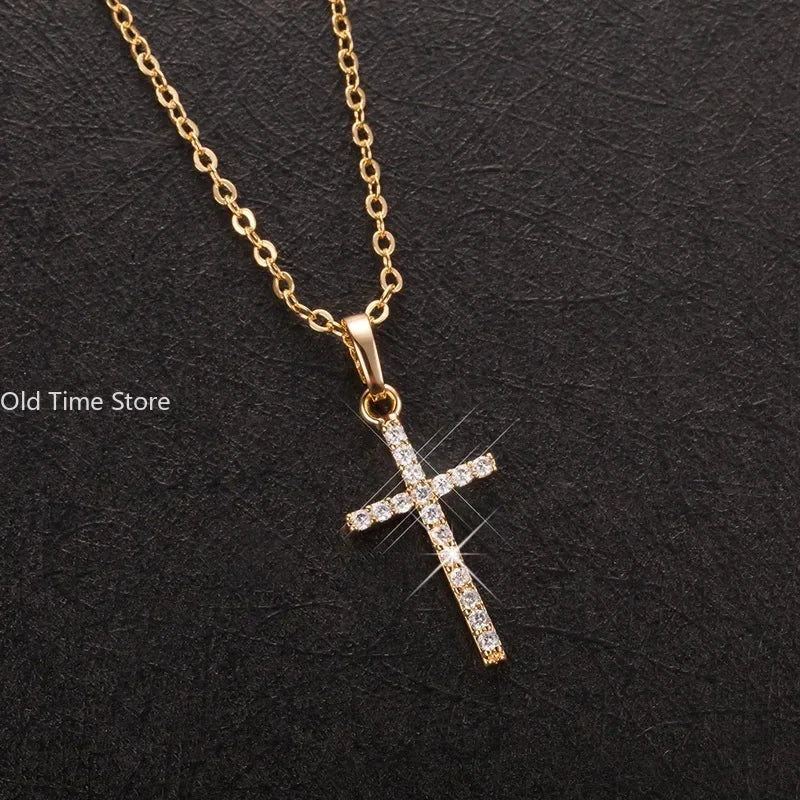 π Gold Cross Necklace β Elegant Faith-Inspired Jewelry