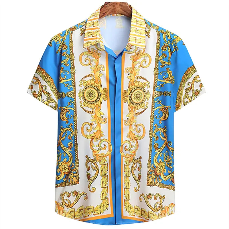 ๐ Luxury Menโs Short Sleeve Button-Down Shirt
