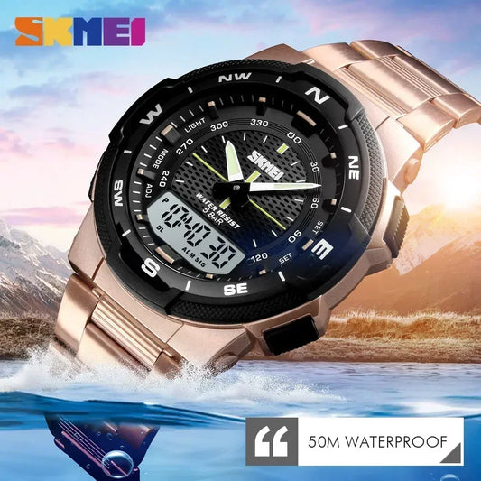 ⌚ SKMEI 1370 Men's Luxury Steel Business Watch