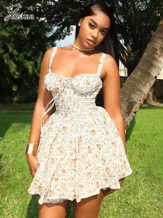 πΊ JOSKAA FLORAL MINI DRESS - Summer Sexy Hipster Style π