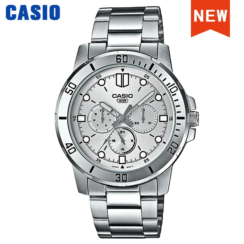⌚ Casio Men's Luxury Quartz Watch – Military Sports Waterproof Design
