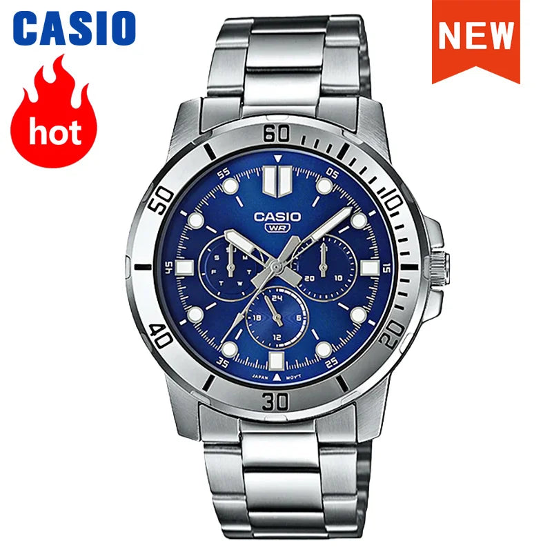 ⌚ Casio Men's Luxury Quartz Watch – Military Sports Waterproof Design