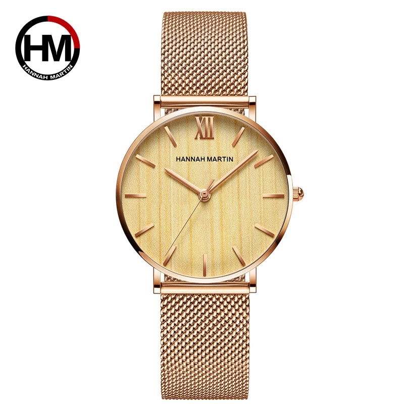 🌸 Luxury Rose Gold Ladies Watch
