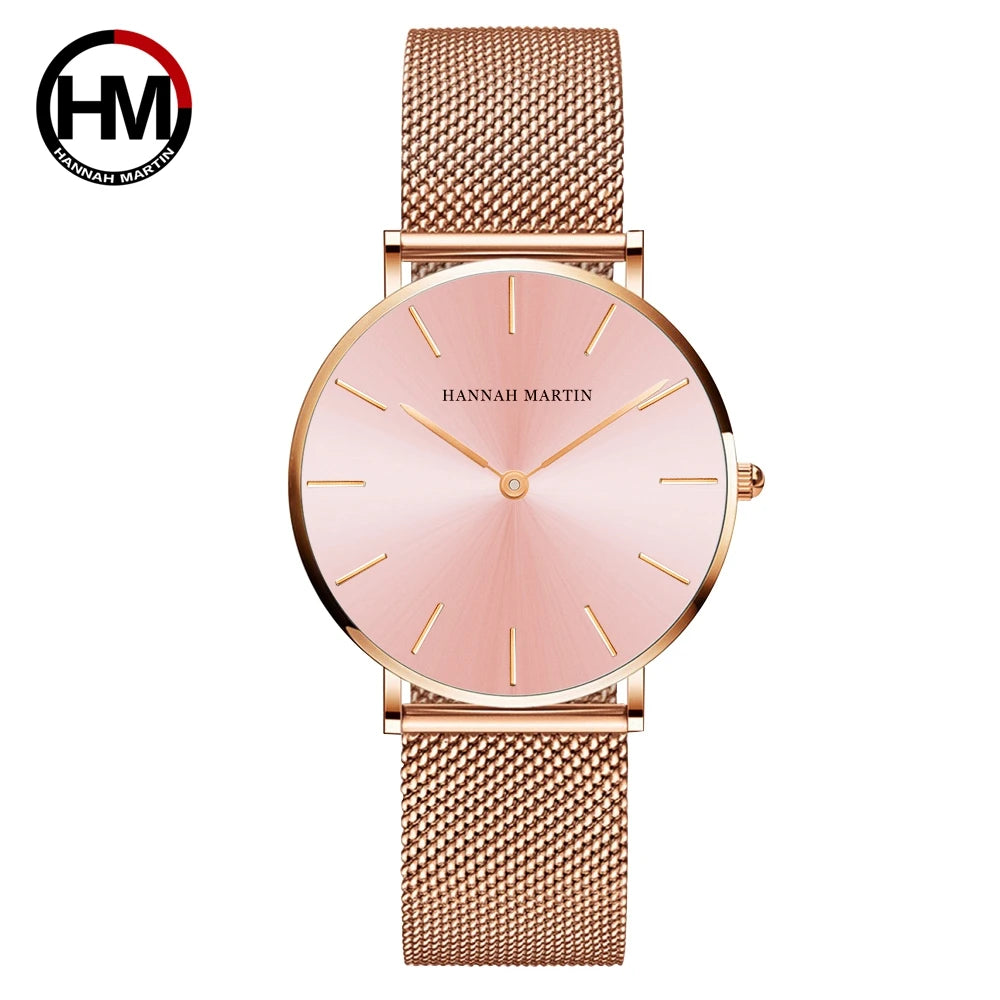 🌸 Luxury Rose Gold Ladies Watch