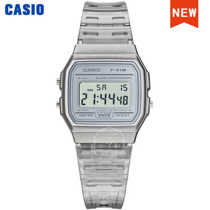 🧊 Casio Transparent Digital Watch – Unisex LED Sport Style