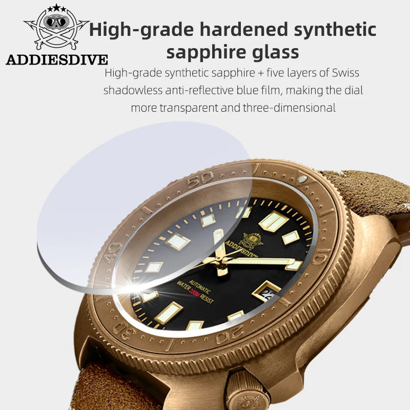 ⚓ Addies Dive 2104 Men's Bronze Dive Watch