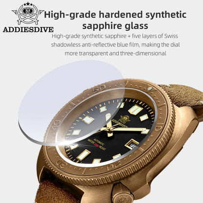⚓ Addies Dive 2104 Men's Bronze Dive Watch