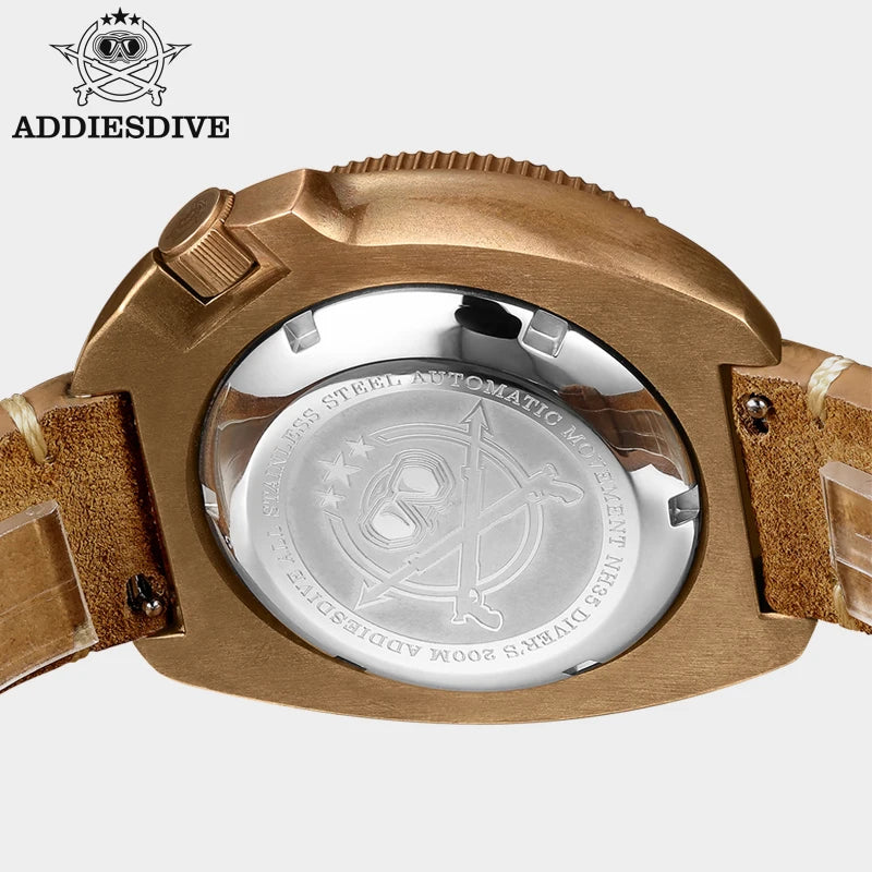 ⚓ Addies Dive 2104 Men's Bronze Dive Watch