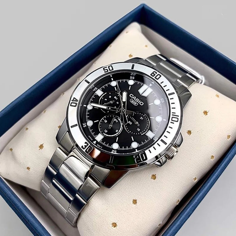 ⌚ Casio Men's Luxury Quartz Watch – Military Sports Waterproof Design