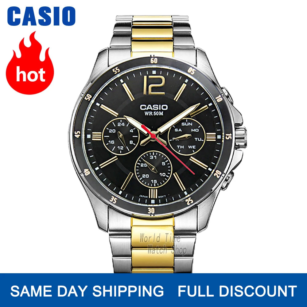 ⌚ Casio Men's Quartz Watch – Sporty & Durable Timepiece