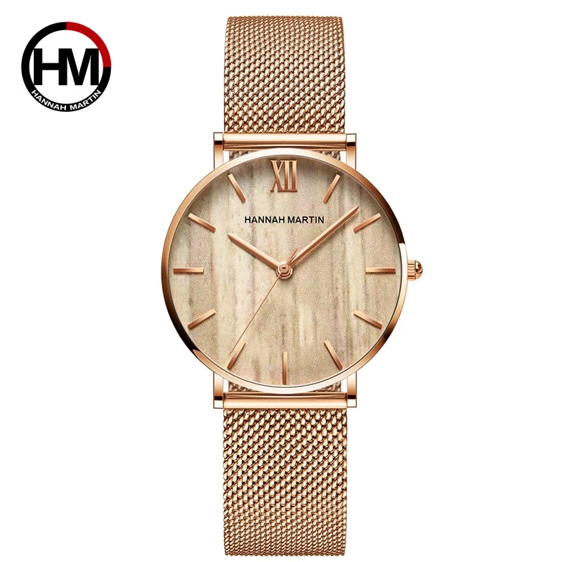 🌸 Luxury Rose Gold Ladies Watch