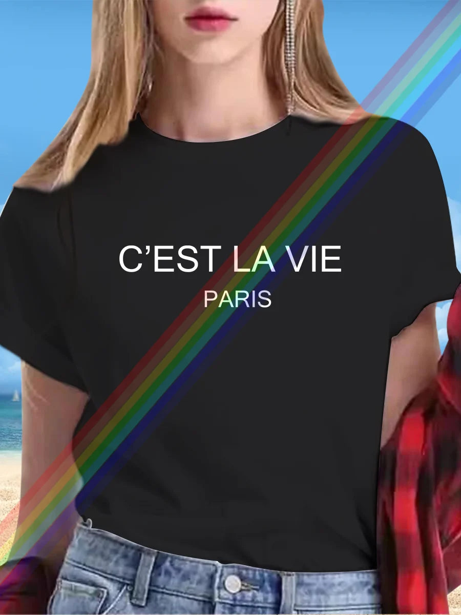 🔥 New Summer 2025 Letter T-Shirt