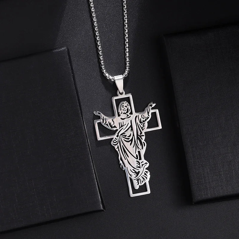 ✝️ Vintage Ice Jesus Pendant