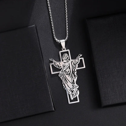 ✝️ Vintage Ice Jesus Pendant