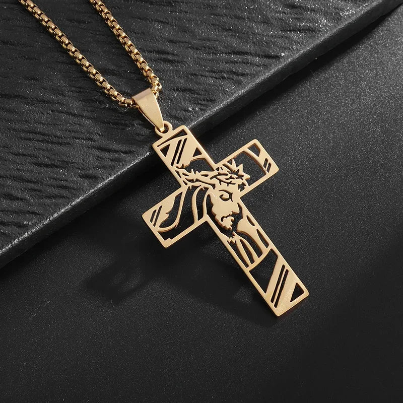 ✝️ Vintage Ice Jesus Pendant