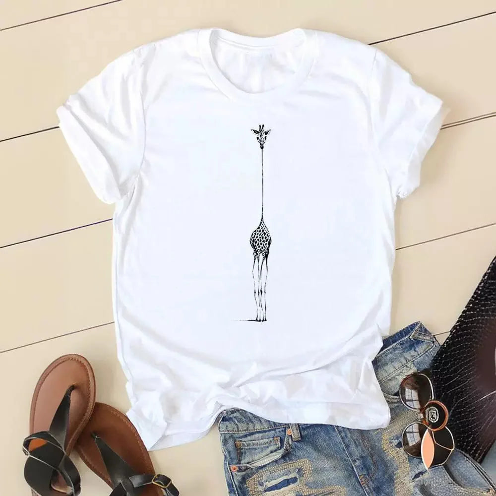 👚 Love Simple Printed T-Shirt – European & American Style