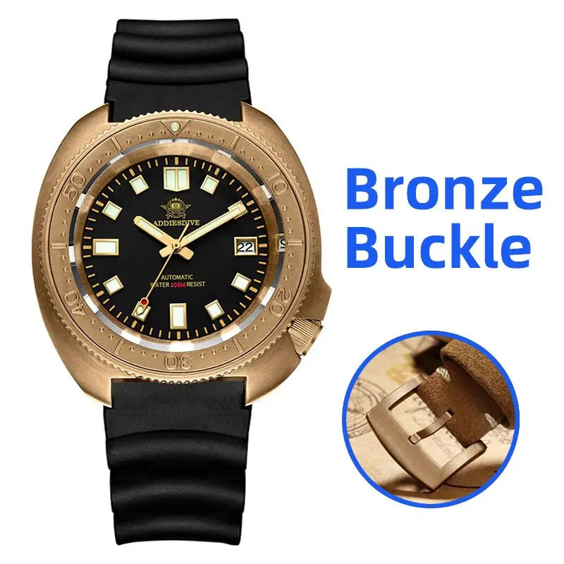 ⚓ Addies Dive 2104 Men's Bronze Dive Watch