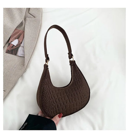 👜 Vintage Korean Underarm Bag – Soft Style & Structure