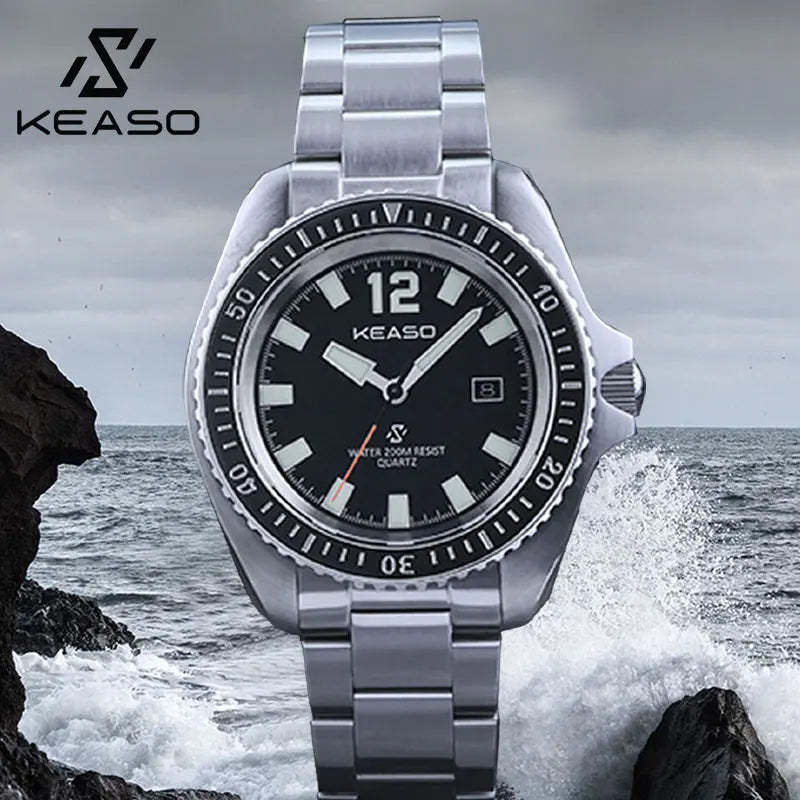 ⌚ KEASO Men’s Quartz Watch