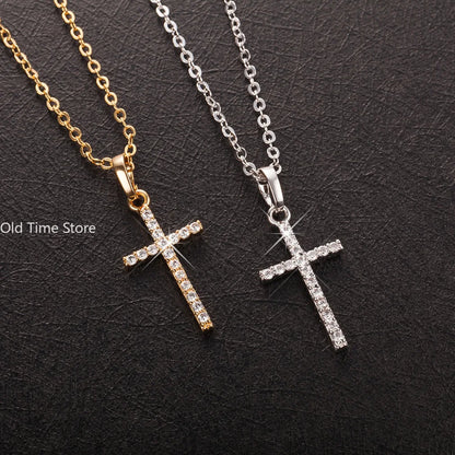 🌟 Gold Cross Necklace – Elegant Faith-Inspired Jewelry