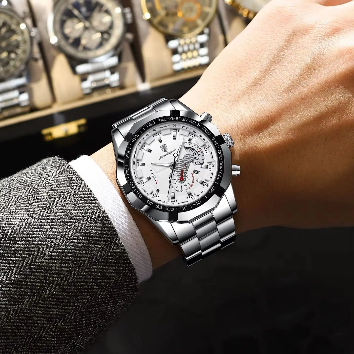 ⏱️ POEDAGAR Business Military Men’s Watch