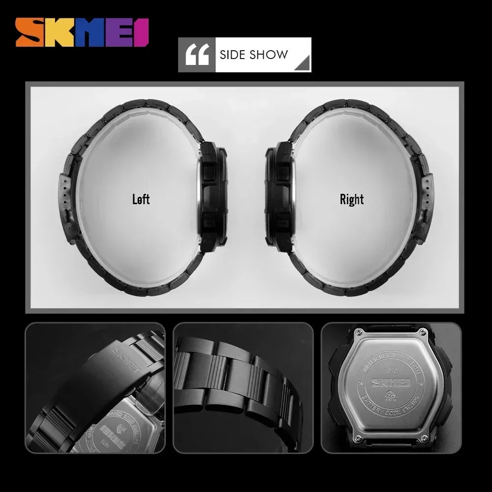 ⌚ SKMEI 1370 Men's Luxury Steel Business Watch