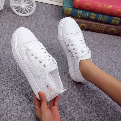 👟 Cutout Canvas Sneakers – Breezy Summer Steps