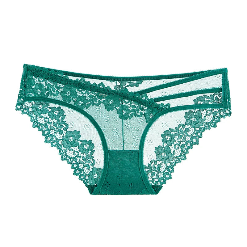 👙 Lace Transparent Low-Rise Panties – Feminine & Flirty