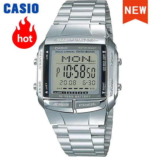 ⌚ Casio Vintage Silver Watch – Classic Digital Style for Men