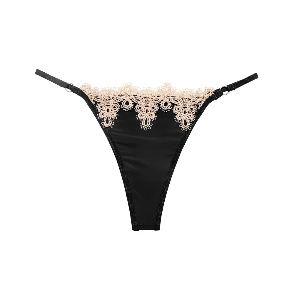 🔥 Sexy G-String Underwear – Floral Embroidery T-Back Lingerie