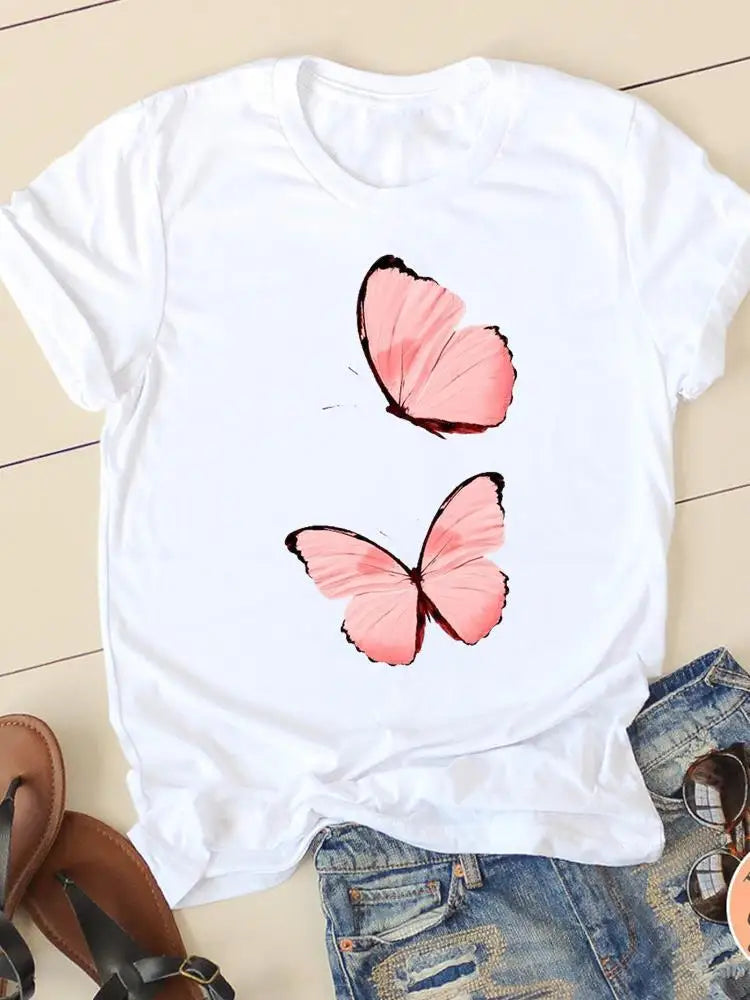 👚 Love Simple Printed T-Shirt – European & American Style