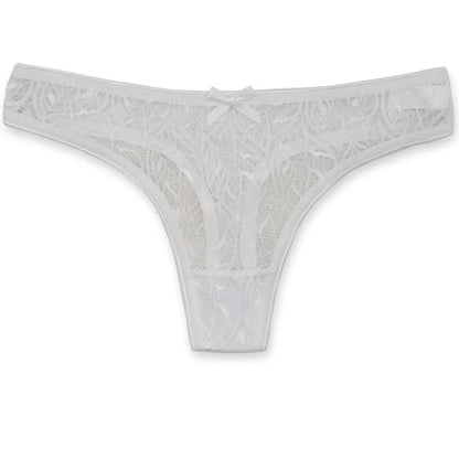 💖 Lace Patchwork Thong – Elegant Comfort Fit