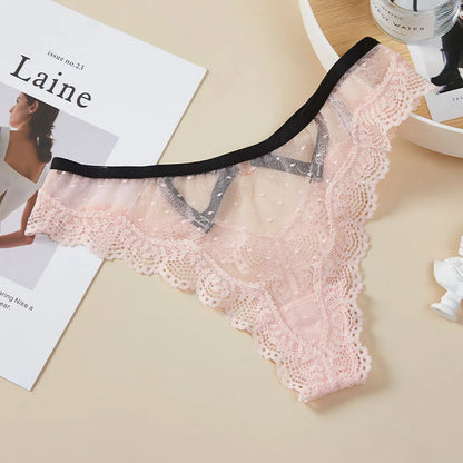 💗 Low Rise Sheer Panties – Breathable & Bold Elegance