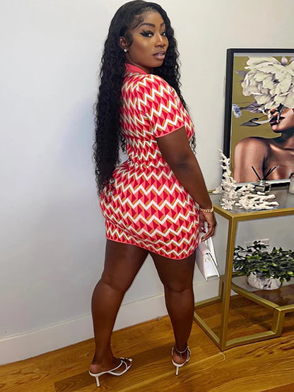 💖 Simenual Striped Y2K Mini Dress