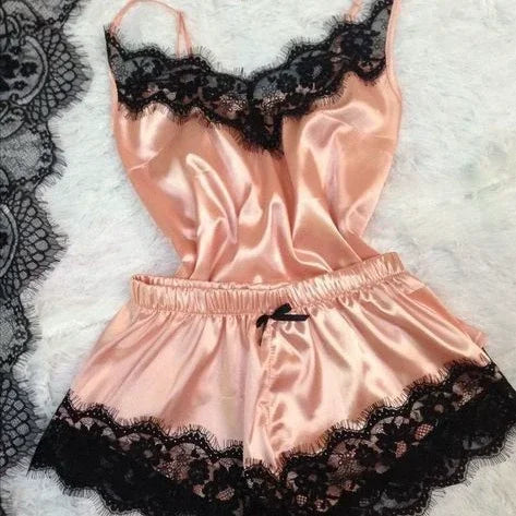 🔥 Women's Sexy Floral Embroidery Lingerie Set – Push Up Bralette & G-String Briefs