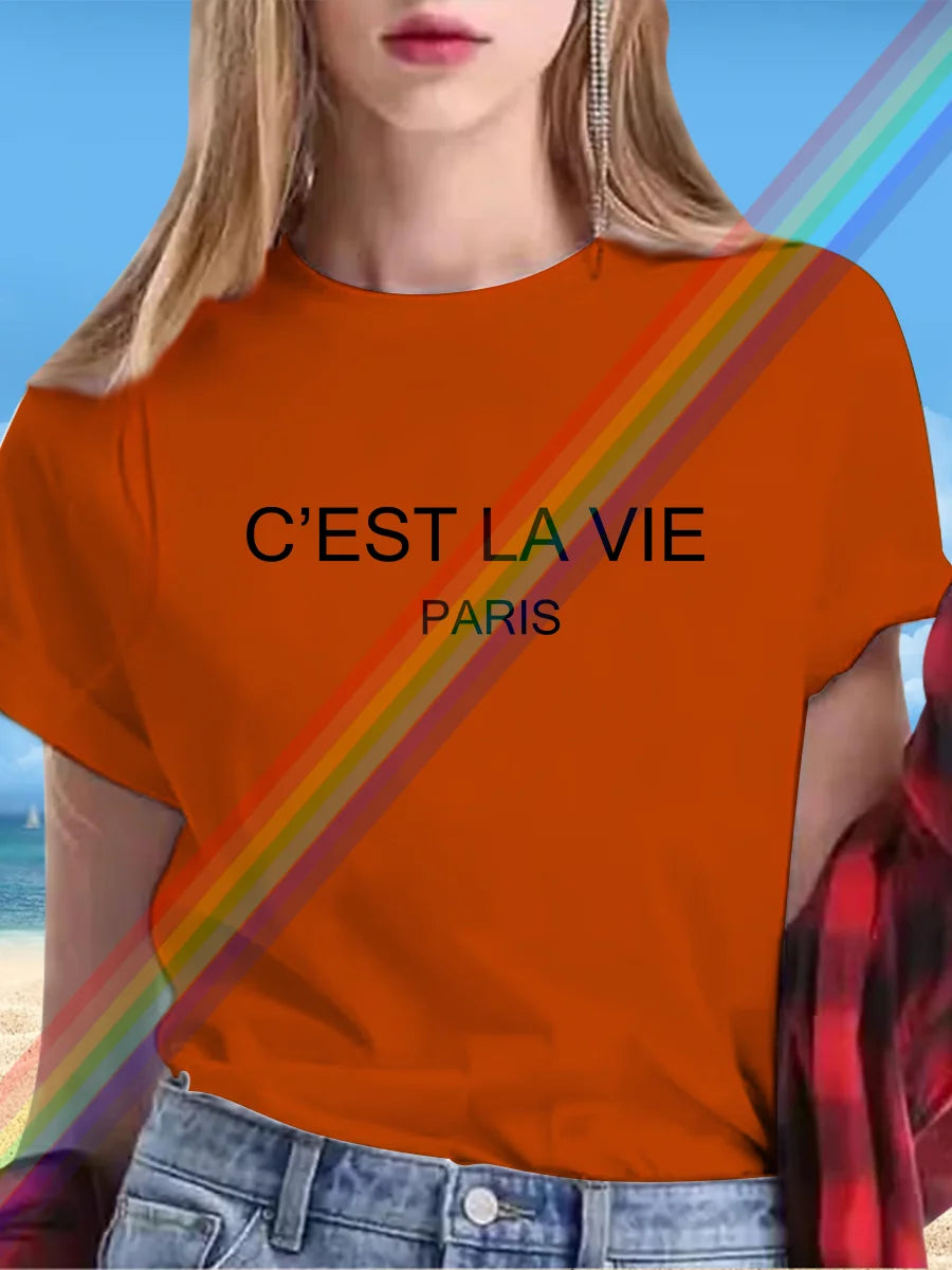 🔥 New Summer 2025 Letter T-Shirt