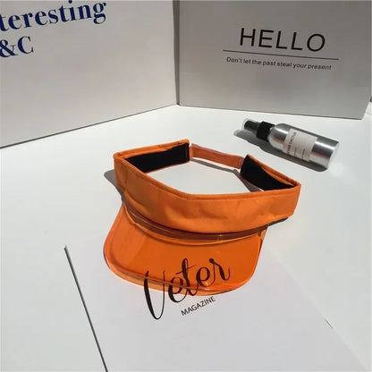 🕶️ Transparent Anti-UV Sun Visor – Stylish Summer Protection