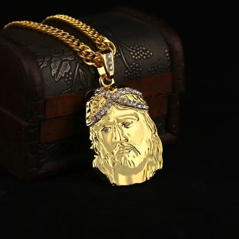 ✝️ Vintage Ice Jesus Pendant