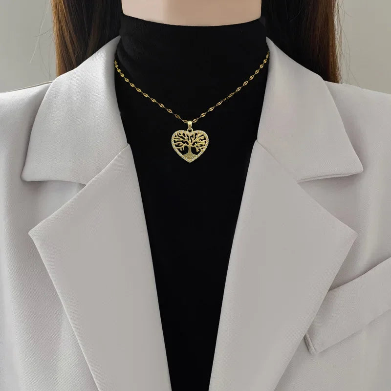 🌳 Fashion Romantic Tree of Life Pendant Necklace