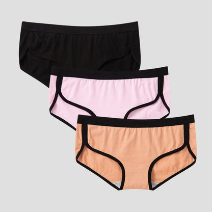 👙 BANNIROU 3Pcs Women's Briefs – Cotton Sports Fitness Panties