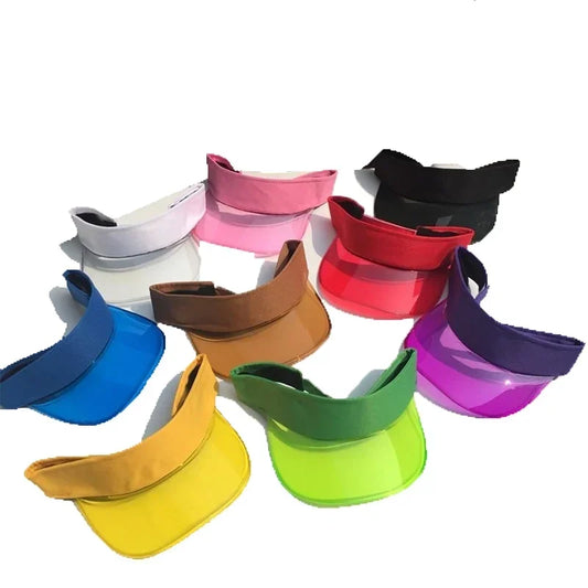 🕶️ Transparent Anti-UV Sun Visor – Stylish Summer Protection